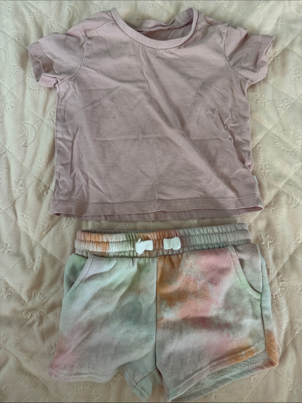 Girls' Pastel Pink & Lavender Mix N Match Tee Set - Brand 12-18months - Picture 10 of 11
